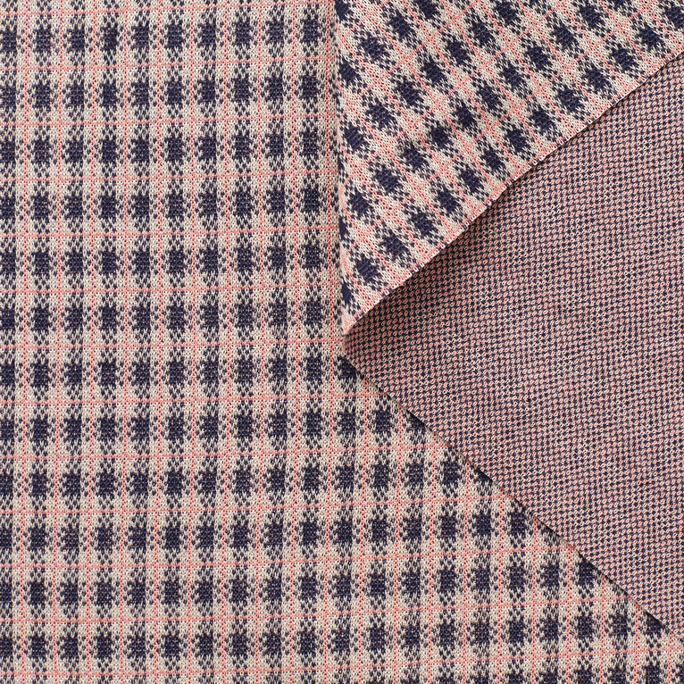 T23C05001 | Check Cotton Stretch Jersey - view 4