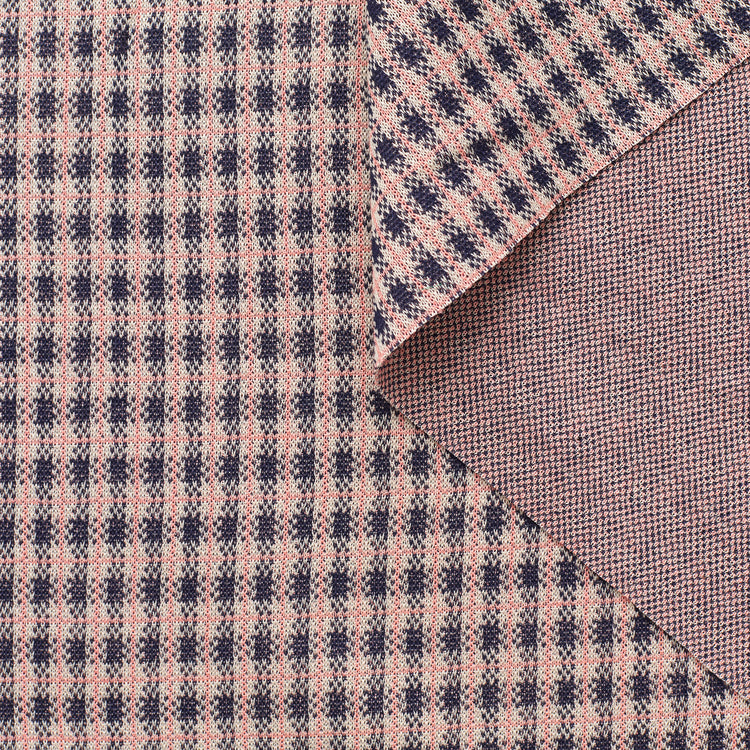 T23C05001 | Check Cotton Stretch Jersey - view 1