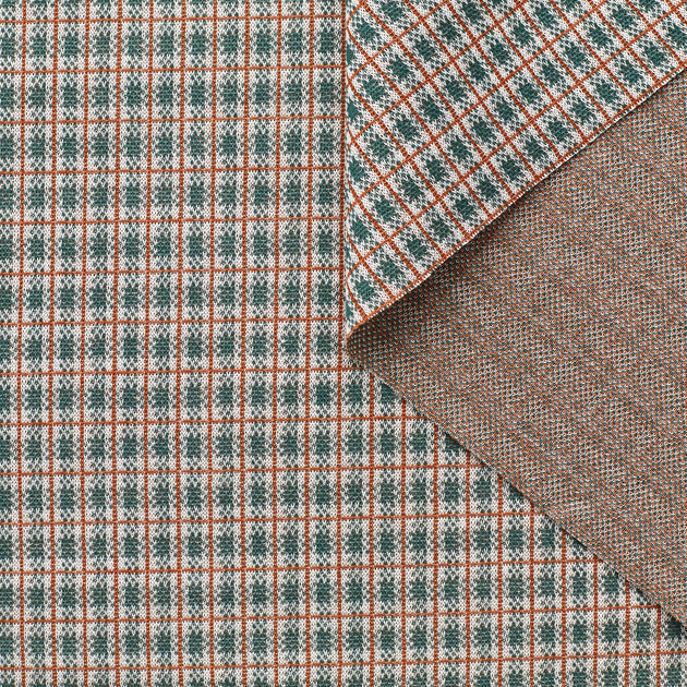 t23c05001 | Jersey de Coton Stretch à Carreaux