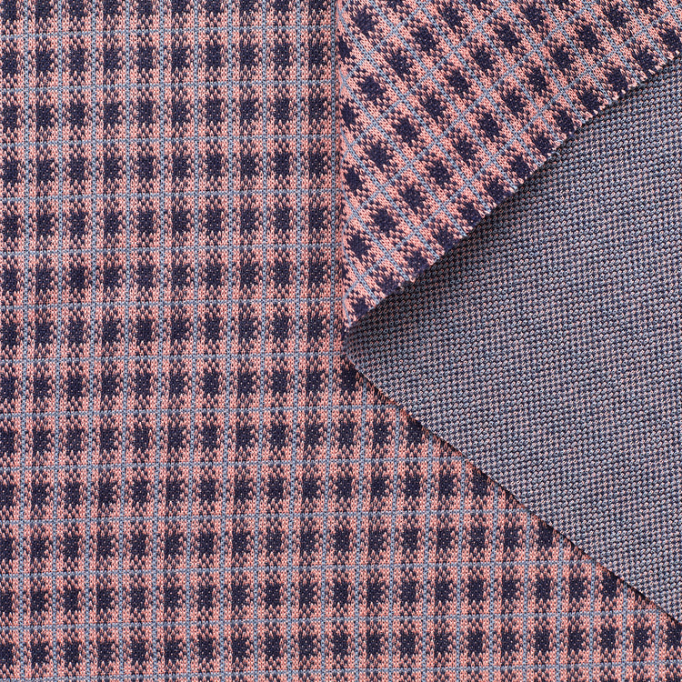 T23C05001 | Check Cotton Stretch Jersey - view 1