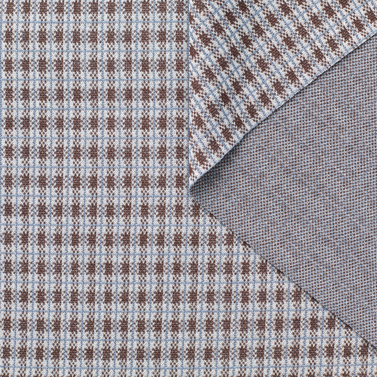 T23C05001 | Check Cotton Stretch Jersey - view 2