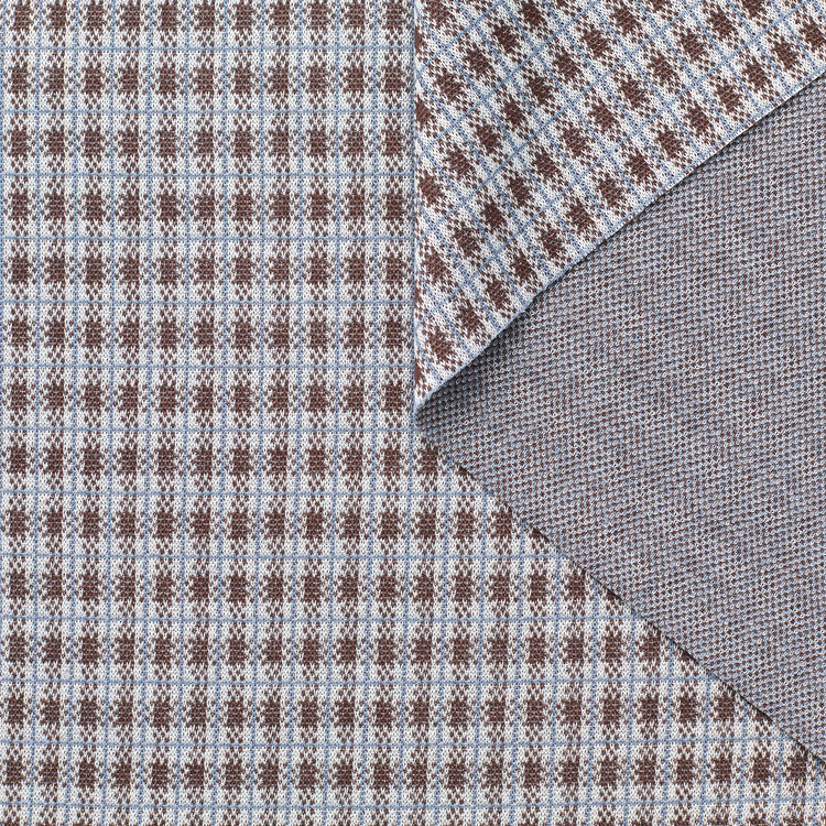 T23C05001 | Check Cotton Stretch Jersey - view 1