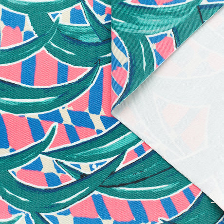  Palm Print Gabardine