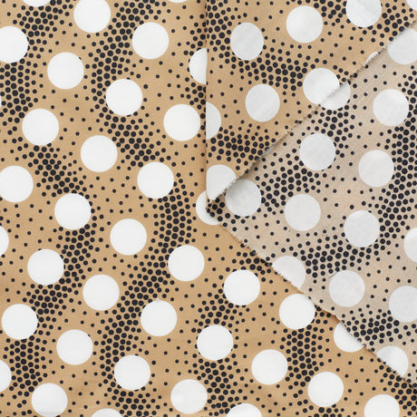  Waves & Dots Print Poplin