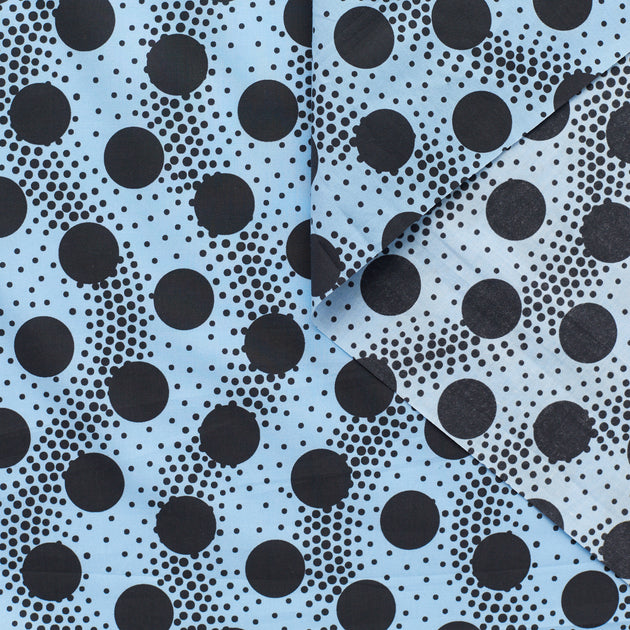 t23k04094 | Popeline Imprimé Vagues & Pois