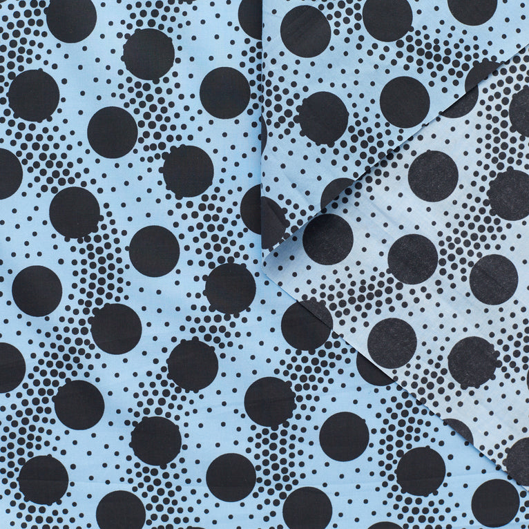 t23k04094 | Popeline Imprimé Vagues &amp; Pois - vue 1