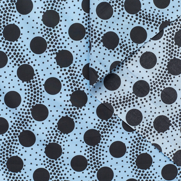 t23k04094 | Popeline Imprimé Vagues &amp; Pois - vue 1