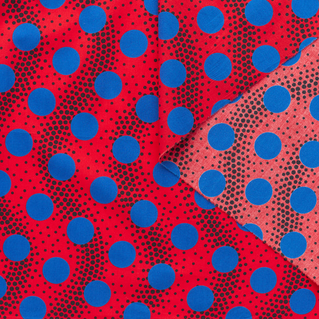 T23K04094 | Waves & Dots Print Poplin