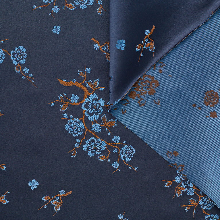 t23k04103 | Satin de Soie à Fleurs de Cerisier - vue 1