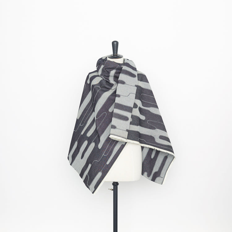 T23K04119 | Cactus Shapes Jacquard Denim - view 2
