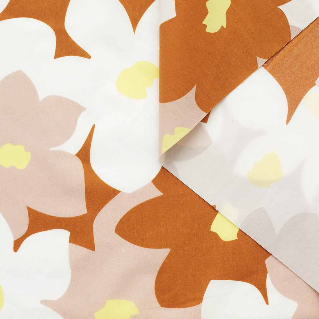 t23k04140 | Popeline Imprimée Fleurs de Molène