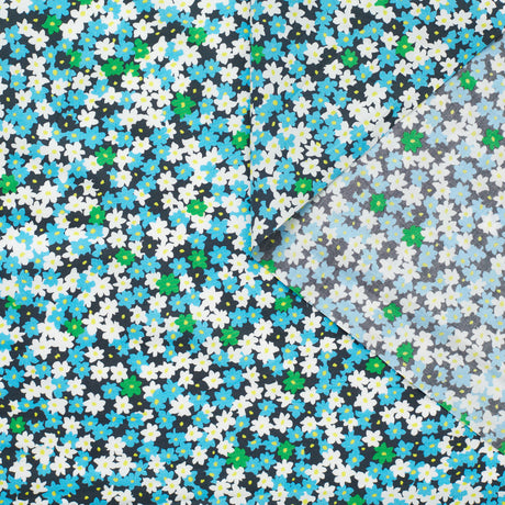 t23k04188 | Popeline de Coton Imprimée Petites Fleurs de Molène