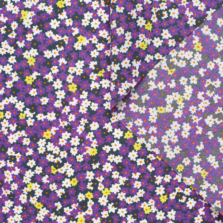 t23k04188 | Popeline de Coton Imprimée Petites Fleurs de Molène - vue 2