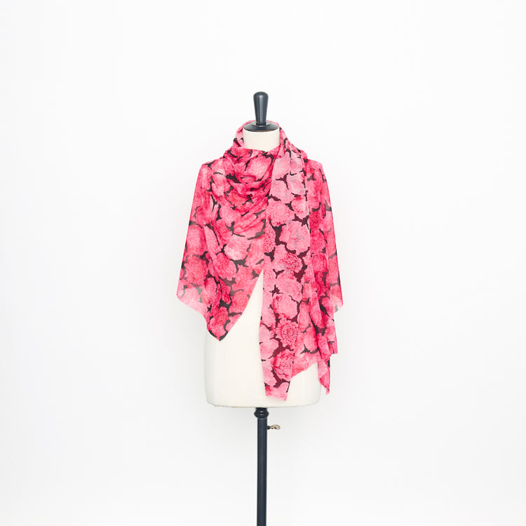 T23K04192 | Peonie Print Voile - view 2