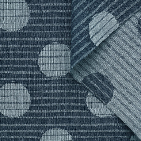 T23K04195 | Dots & Stripes Jacquard Denim