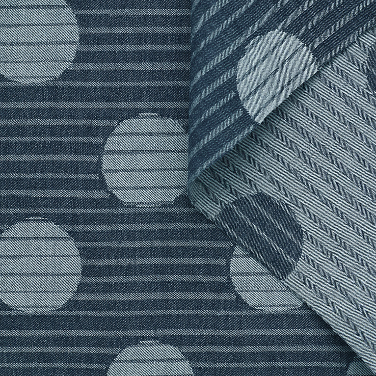 T23K04195 | Dots &amp; Stripes Jacquard Denim - view 3