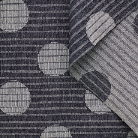 T23K04195 | Dots & Stripes Jacquard Denim