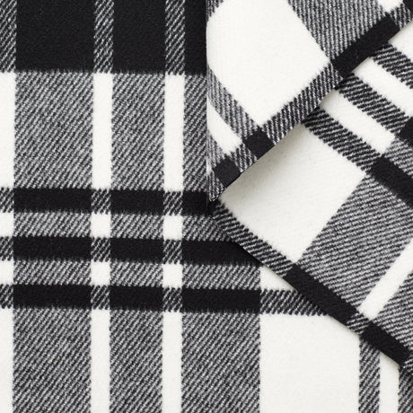 t23m05062 | Coating Séparable Tartan en Laine Vierge