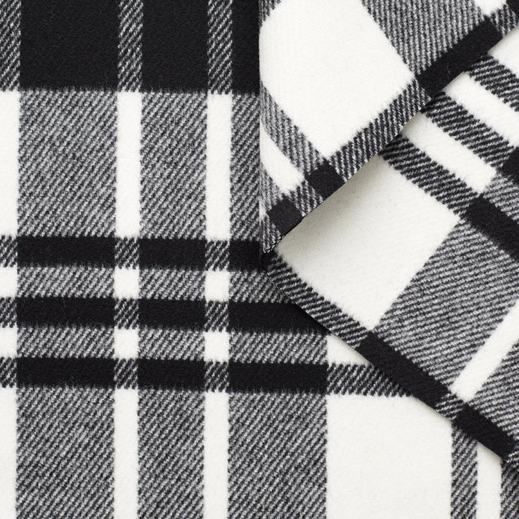 t23m05062 | Coating Séparable Tartan en Laine Vierge - vue 1