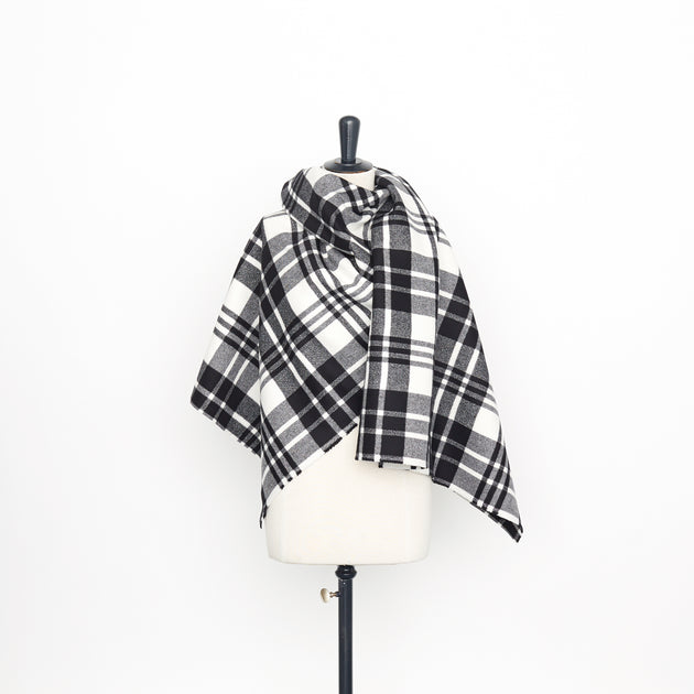 T23M05062 | Splittable Tartan Virgin Wool Coating