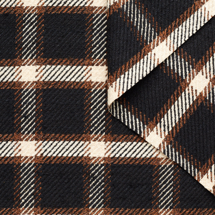 T23M05064 | Silk &amp; Wool Check Tweed - view 1