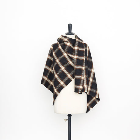  Silk & Wool Check Tweed