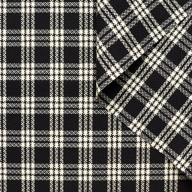 T23M05076 | Dry Check Virgin Wool Natté - view 1