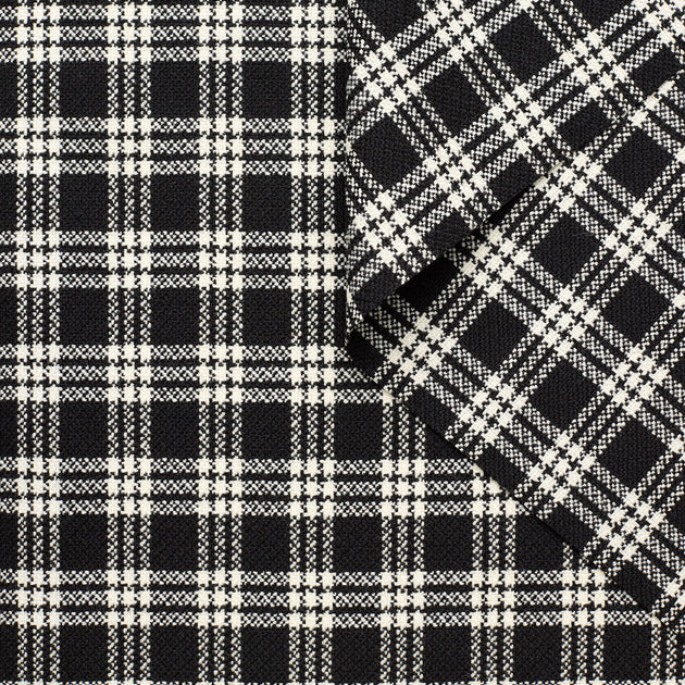 T23M05077 | Check Virgin Wool Natté