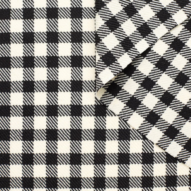 T23M05691 | Wool Gingham Suiting - view 1