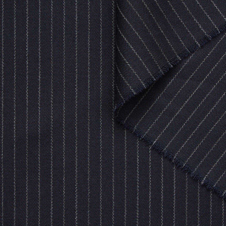 T23M05710 | Pinstripe Wool &amp; Mohair Herringbone - view 1