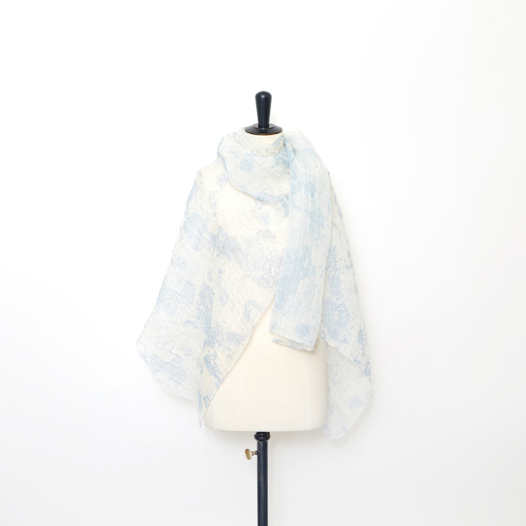 T23M05727 | Silk &amp; Cotton Watercolour Cloqué - view 2