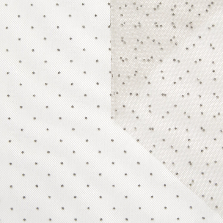t23m05763 | Tulle Plumetis Floqué - vue 1