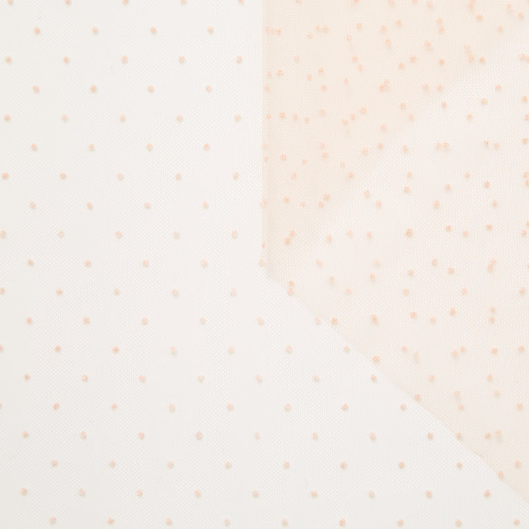 t23m05763 | Tulle Plumetis Floqué - vue 1