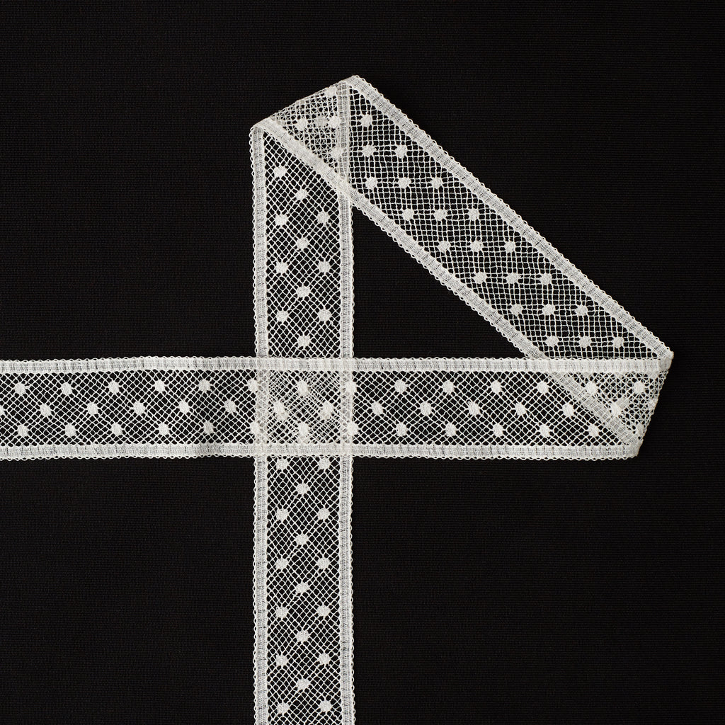 t23m05764 | Galon Dentelle à Pois 2.5cm
