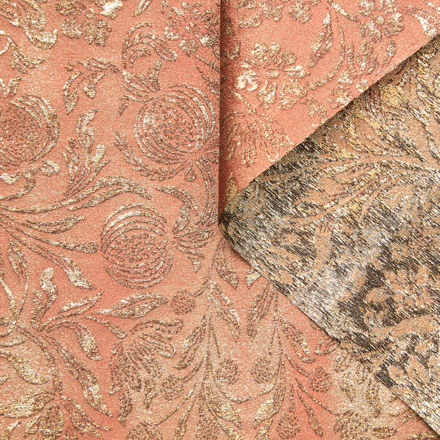T23M05767 | Floral Lurex Damassé Jacquard