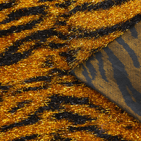 t23m05774 | Lurex Poilu Motif Tigre