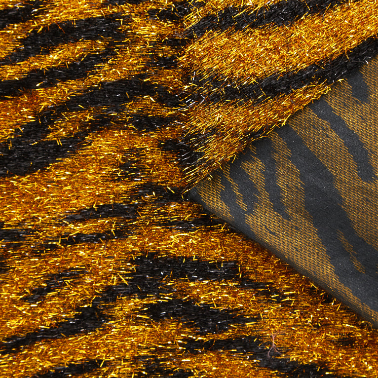 t23m05774 | Lurex Poilu Motif Tigre - vue 1