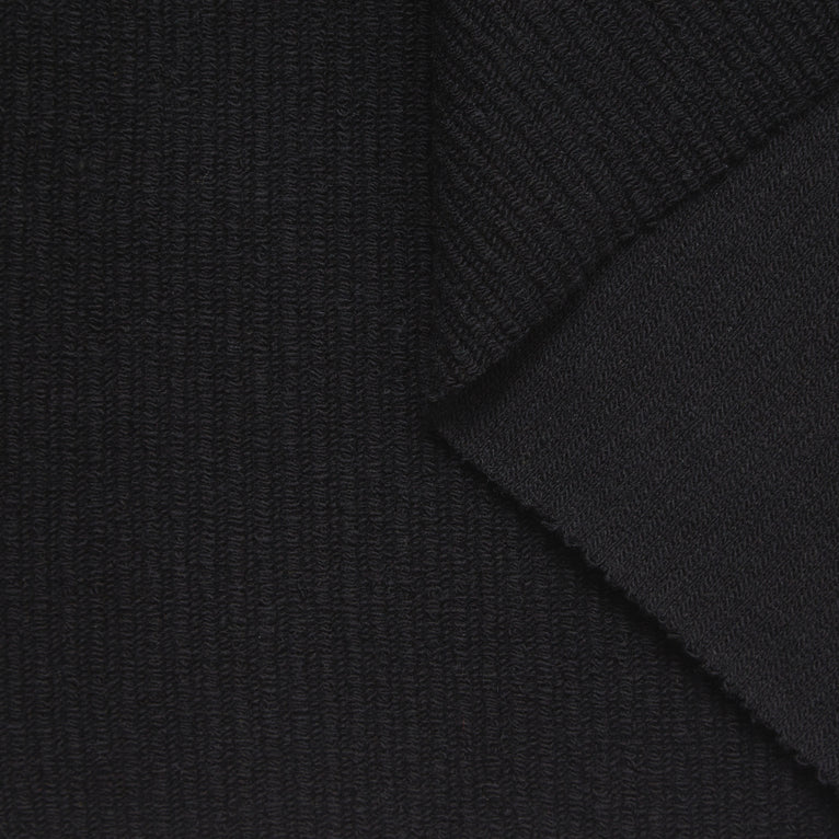 T23O06412 | Rib Jersey Bouclé en Laine - vue 3