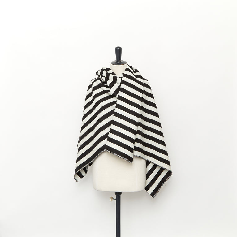 T23V05822 | Splittable Wool &amp; Silk Stripe Coating - view 2