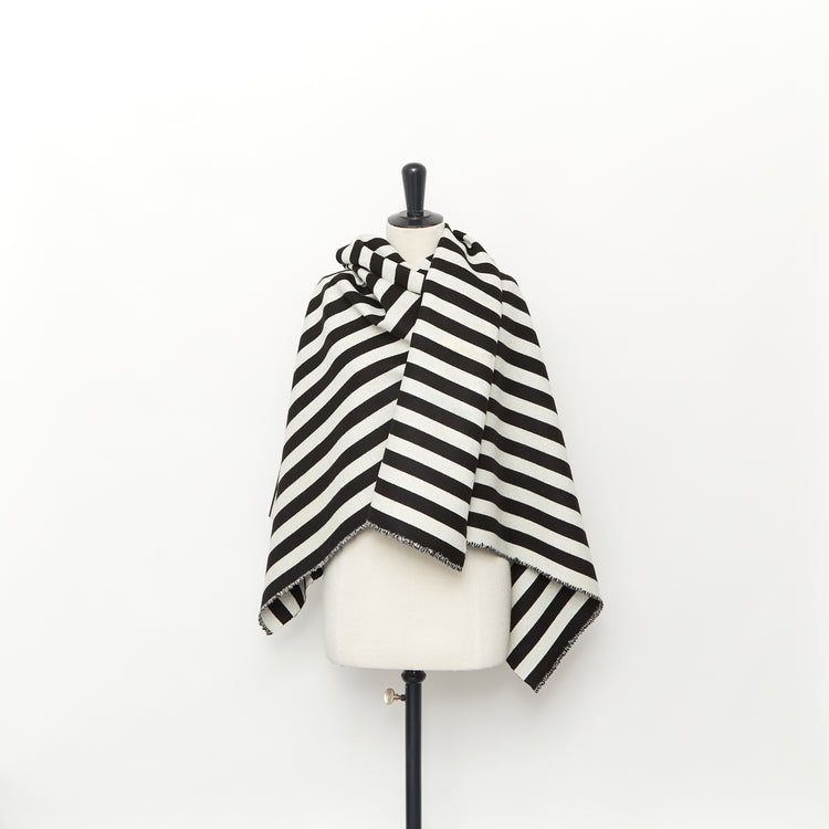 T23V05822 | Splittable Wool &amp; Silk Stripe Coating - view 2