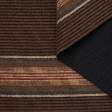 T23V05837 | Laine & Cachemire Rayé Séparable pour Manteau
