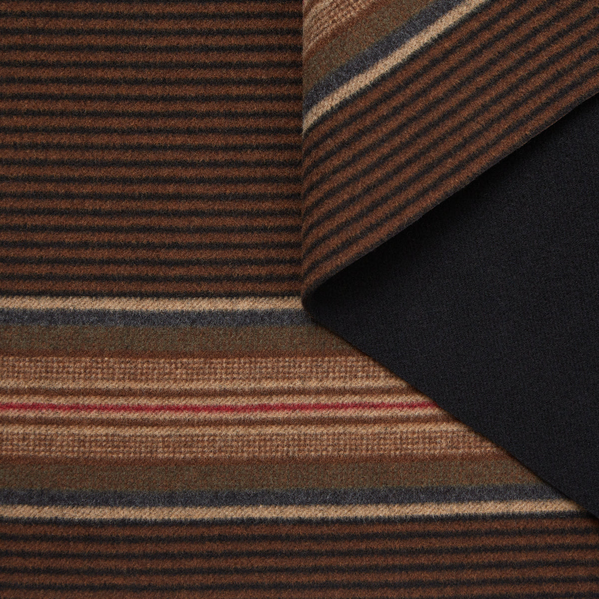 T23V05837 | Splittable Stripe Wool & Cashmere Coating
