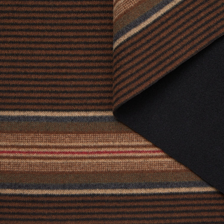 T23V05837 | Laine &amp; Cachemire Rayé Séparable pour Manteau - vue 1