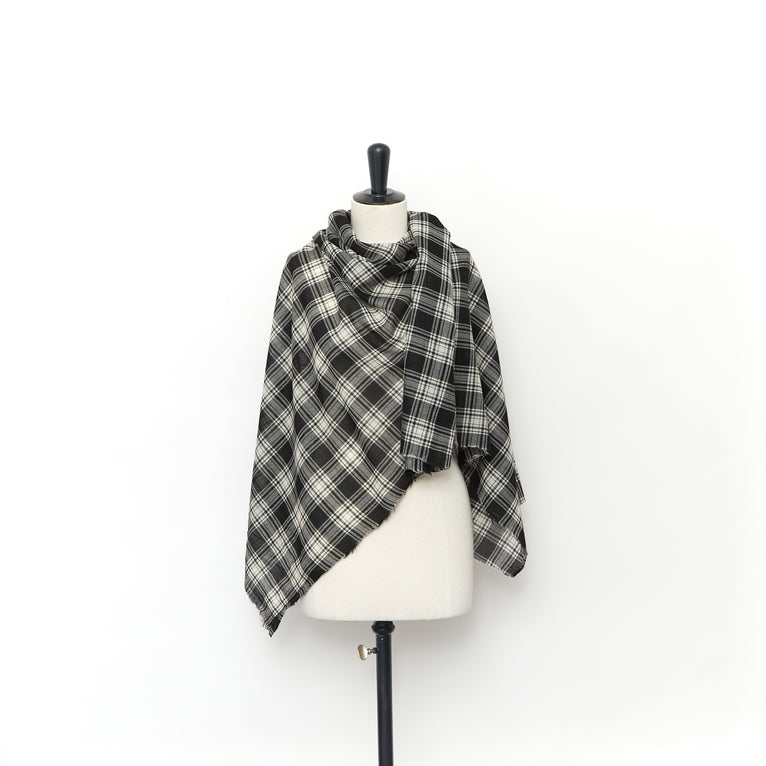 T23V05947 | Tartan Gauze Etamine - view 2