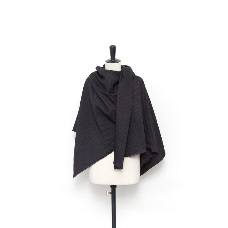 T23W06042 | Viscose &amp; Linen Stripe - view 2