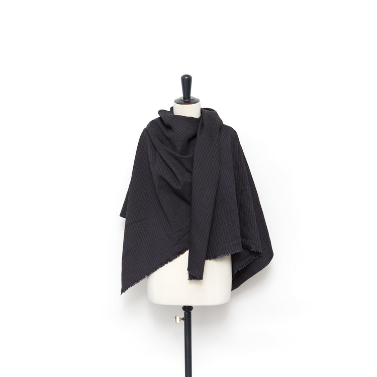 T23W06042 | Viscose &amp; Linen Stripe - view 2
