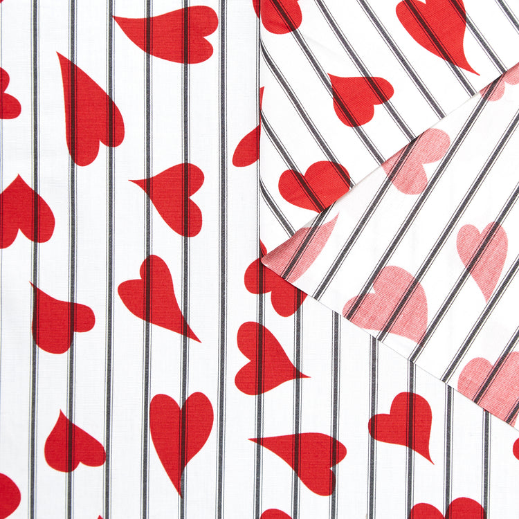 T23W06059 | Heart Stripe Poplin - view 1
