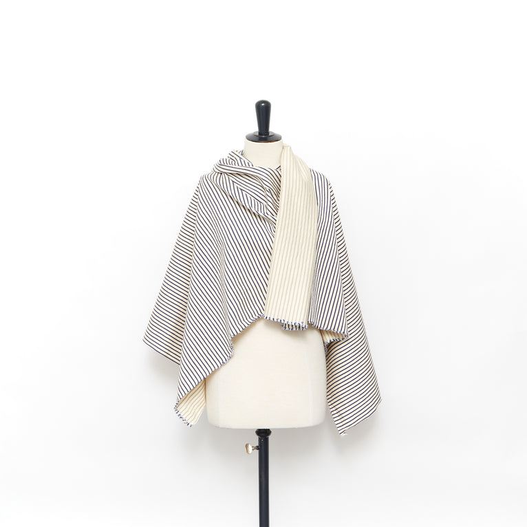 T23W06085 | Lustre Cotton &amp; Linen Stripe - view 2