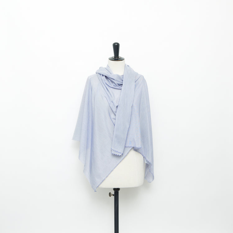T24A09252 | Voile Rayé en Coton &amp; Soie - vue 2