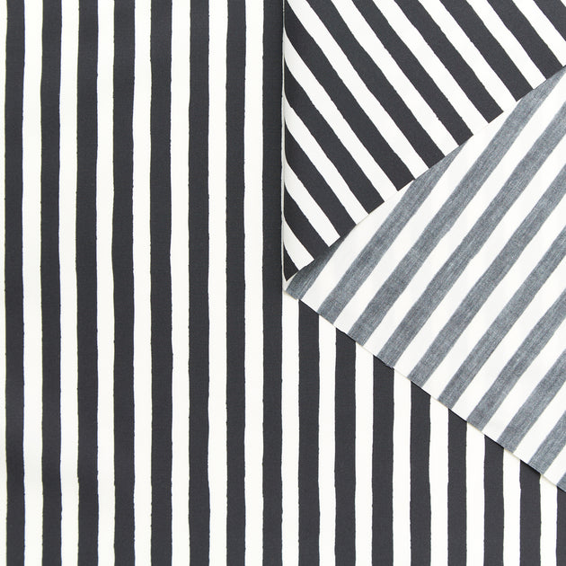 T24B08942 | Stripe 10mm Cotton & Silk Poplin